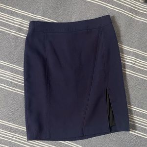 Banana republic navy pencil skirt